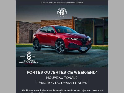 Newsletter : portes ouvertes nouveau Tonale ce week-end