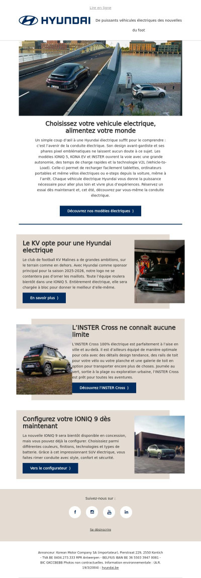 De puissants véhicules électriques des nouvelles du foot