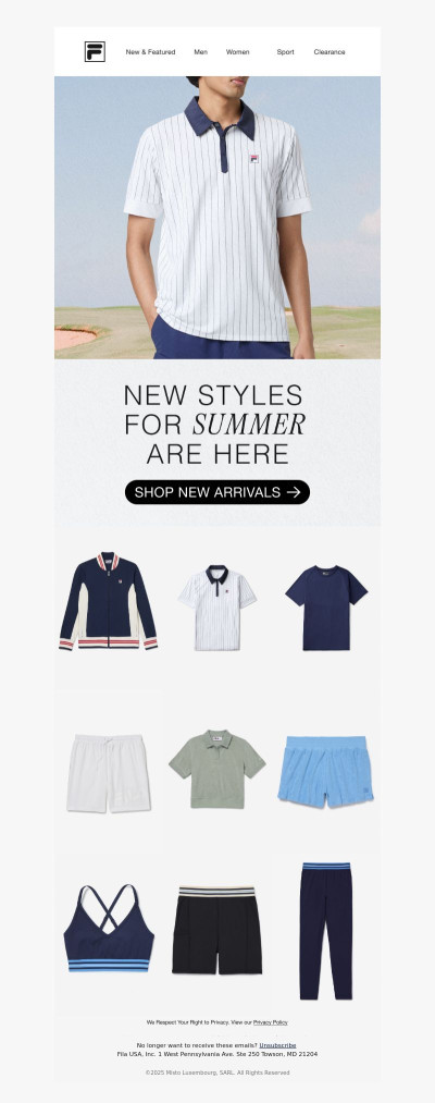 New Styles For Summer Are Here