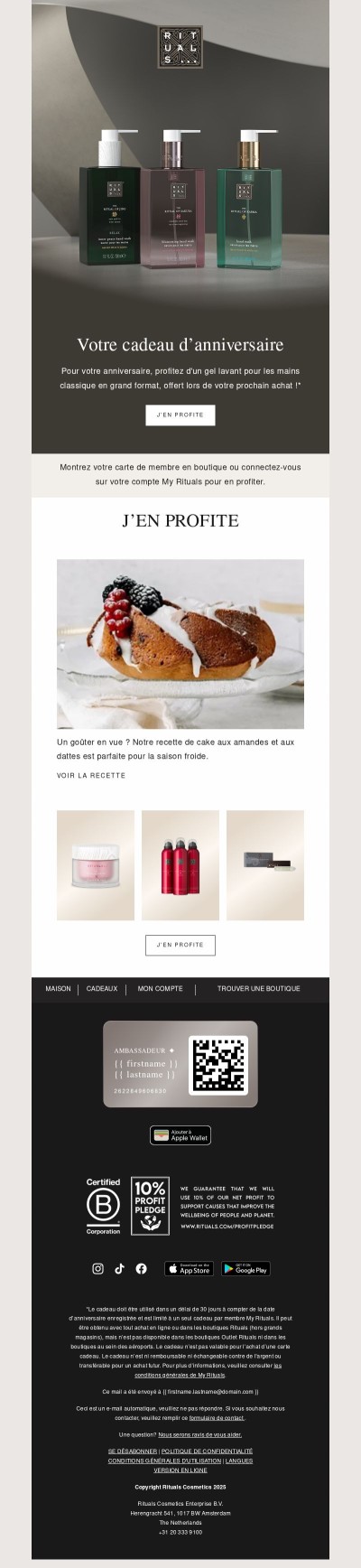 Votre cadeau d'anniversaire 🎁