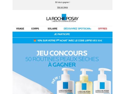 📢 Jeu concours exclusif : gagnez votre routine peau sèche !