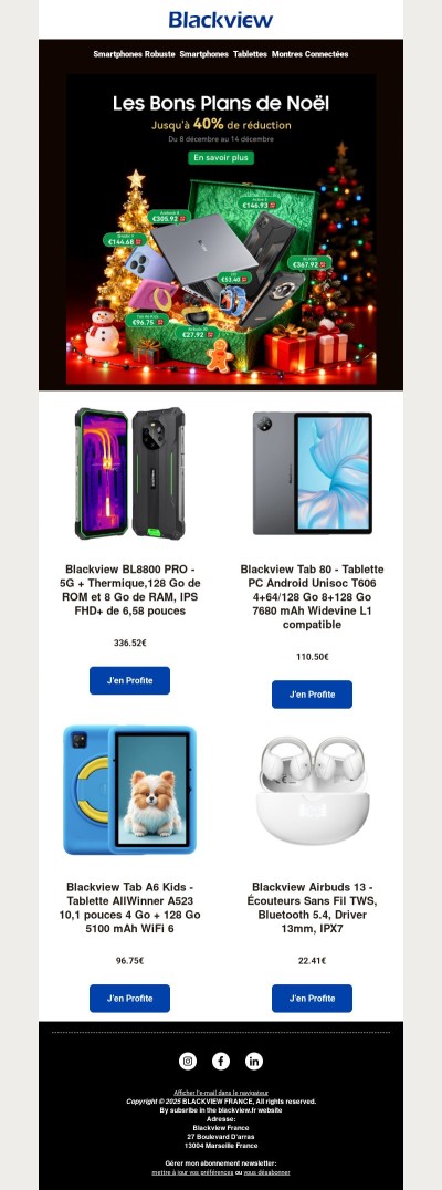 Bons plans de Noël : jusqu’à -40% sur vos cadeaux 🎅