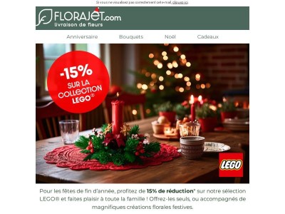 LEGO® Botanicals 🌸🌿 15% de remise pour les fêtes 