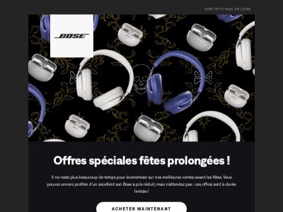 Les offres spéciales fêtes continuent !