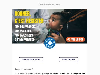 Découvrez la version interactive du magazine des donateurs et des donatrices !