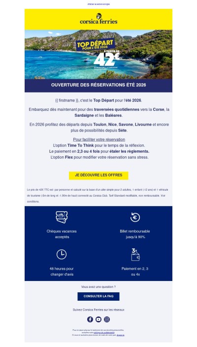 Ouverture des réservations été 2026 !