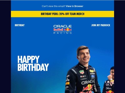 {{ lastname }}, Happy Birthday from the Team 🎉