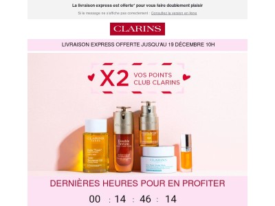 DERNIERS JOURS pour doubler vos points fidélité 😍