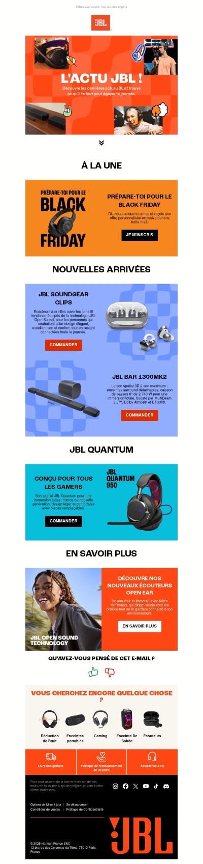 Nouveautés JBL !
