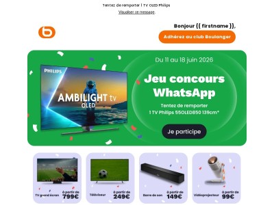 🏆 {{ firstname }}, l’ambiance du stade s’invite chez vous