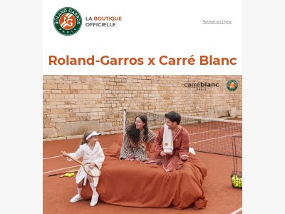 Roland-Garros x Carré Blanc : La collaboration à découvrir