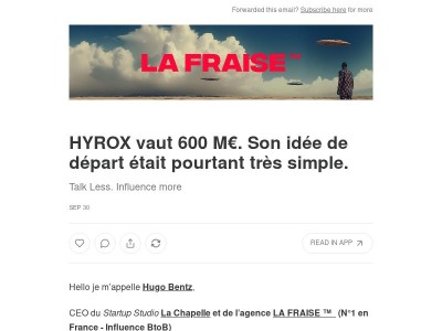 HYROX vaut 600 M€. Son idée de départ était pourtant très simple.