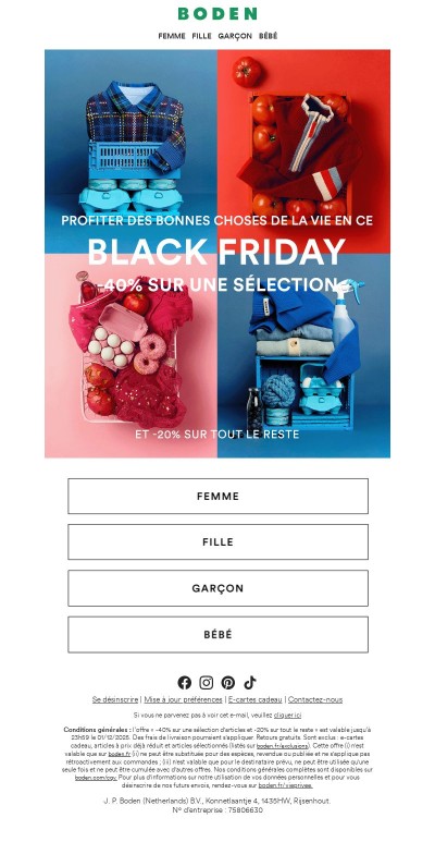OFFRES Black Friday : -40% sur une sélection 🔥