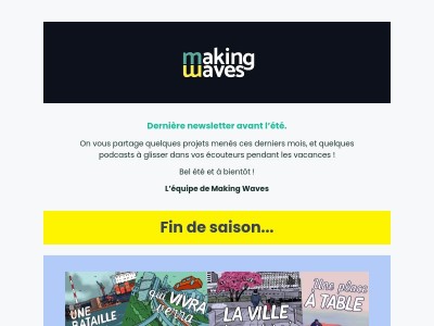 Fin de saison et début d'été ! ☀