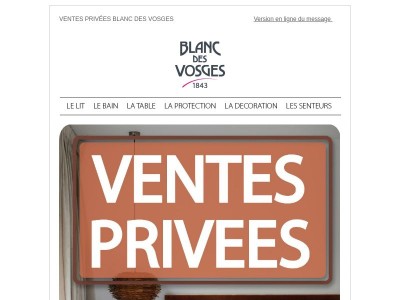 VENTES PRIVEES Blanc des Vosges !