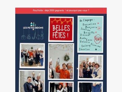 Un petit mot de toute l’équipe 🎄