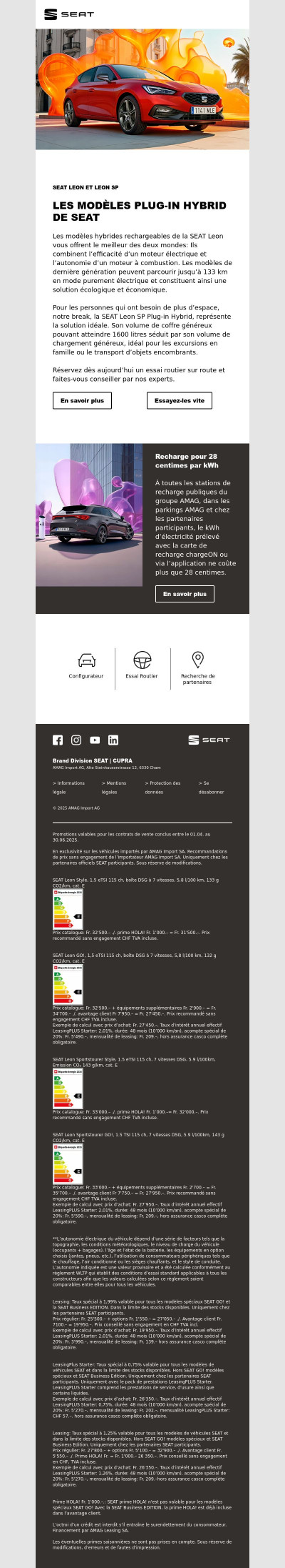 LES MODÈLES PLUG-IN HYBRID DE SEAT