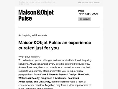 Maison&Objet Pulse: an experience curated just for you