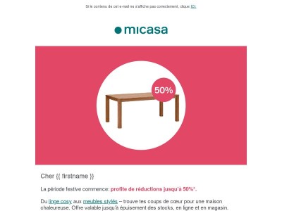 Économise jusqu’à 50% en SOLDES