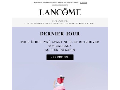 Dernier jour être livré avant Noël 🎁