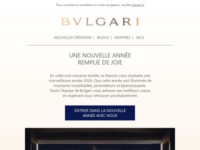{{ firstname }}, Bvlgari vous souhaite une bonne et heureuse année