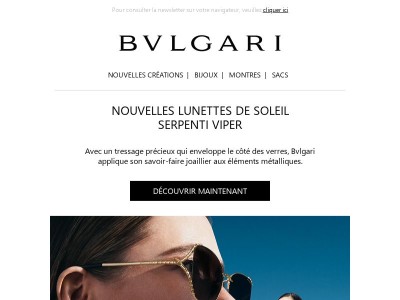 Les lunettes Serpenti Viper continuent d'évoluer
