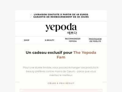 Vos cœurs Yepoda vous attendent encore 🌟