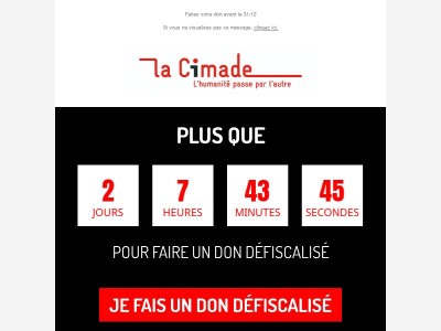 J-3 pour affirmer votre solidarité et déduire votre don en 2025