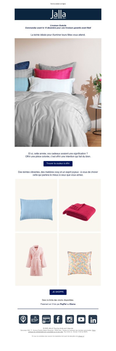 La couleur parfaite pour faire briller Noël