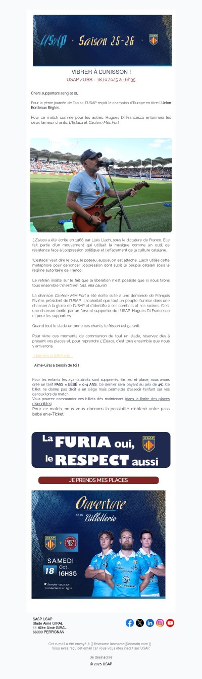 Tout un stade à l'unisson🔥