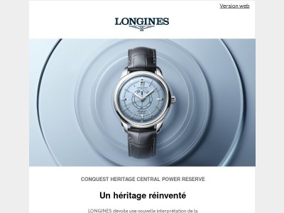 LONGINES présente la nouvelle CONQUEST HERITAGE CENTRAL POWER RESERVE