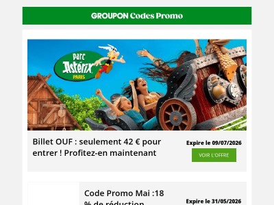 Parc Astérix à 42 € : l'été commence ici