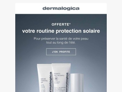 Votre routine protection soleil offerte*