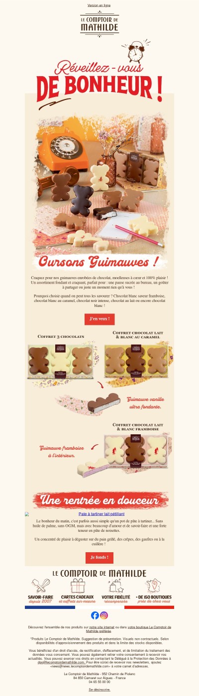 À chaque rentrée son moment de douceur ! 🍫