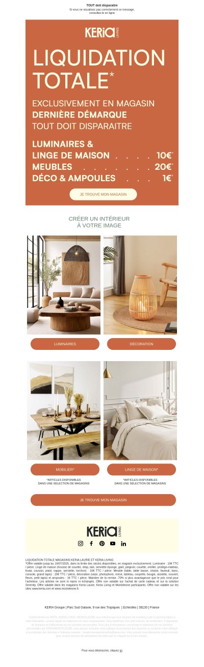 LIQUIDATION TOTALE 🔥 Dernière démarque