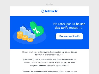 Mutuelle chef d'entreprise  : les tarifs continuent de baisser !