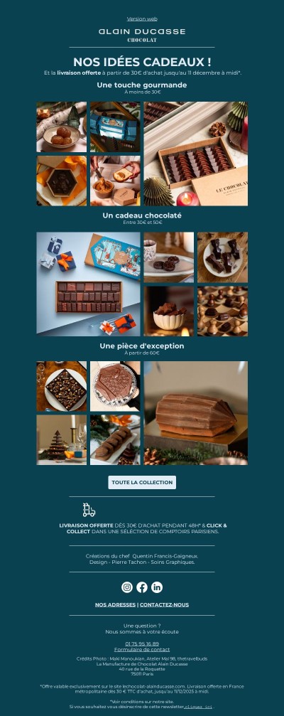 Livraison offerte pendant 48h pour vos cadeaux de fête🎁