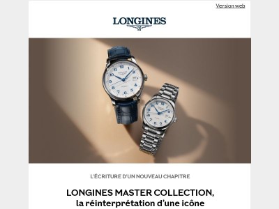 La LONGINES MASTER COLLECTION, dans une nouvelle interprétation