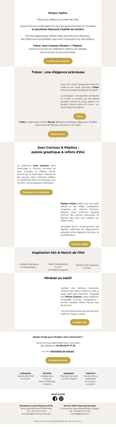 Lumière d’été : voyage avec les collections solaires