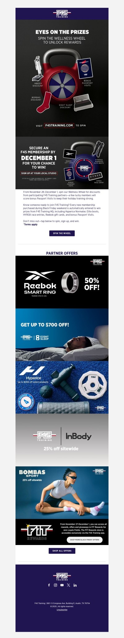 BLACK FRIDAY Weekend is HERE at F45 Training! 💪