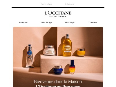 {{ lastname }}, bienvenue dans la Maison L’Occitane en Provence