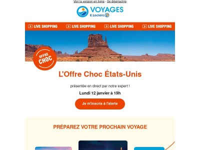 Live Shopping : partez à la découverte de l'Ouest Américain 🌵🌉