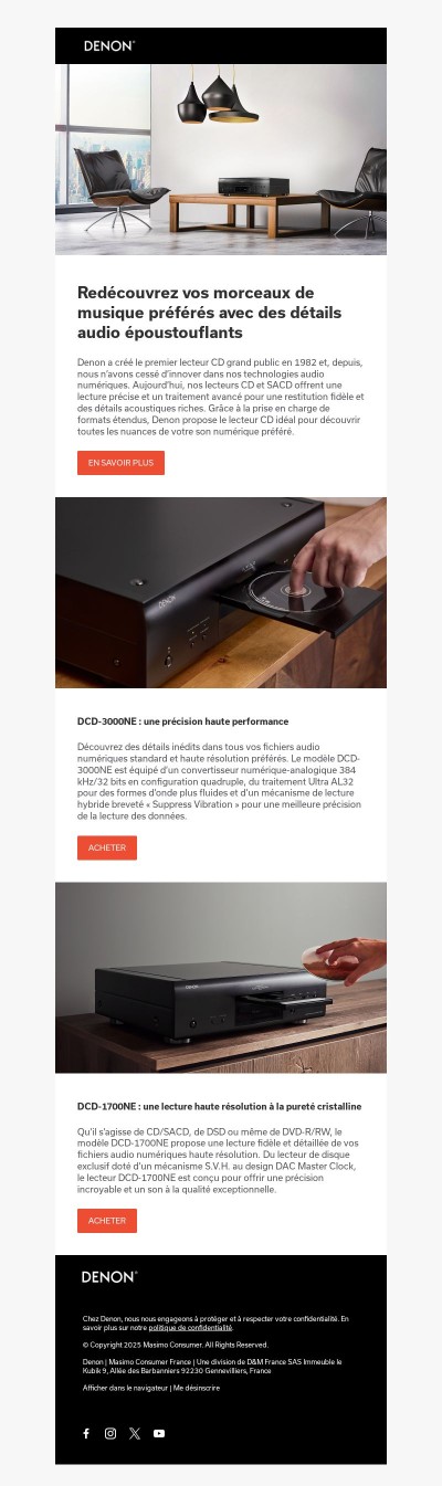 💿Vous avez les disques, Denon a le lecteur.