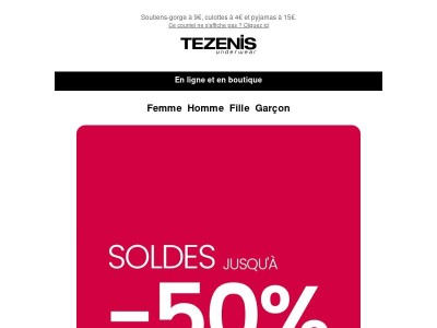 It's tiiiiiime :soldes jusqu'à -50% ! 📢