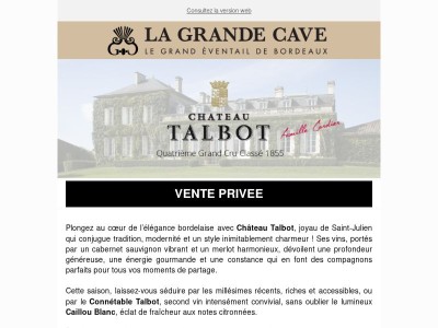 Vente Privée - Château Talbot