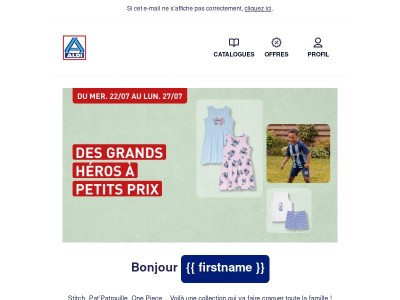 Stitch et Pat’Patrouille sont chez ALDI !