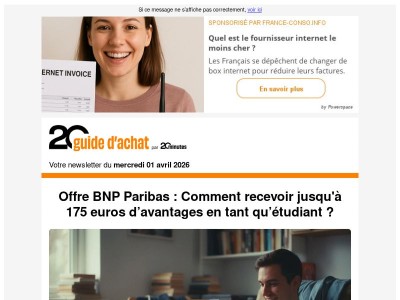 Ne manquez pas les bons plans du jour !