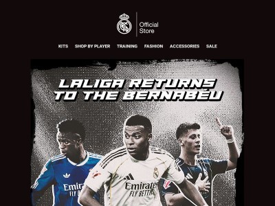 ⚽{{ firstname }}, LaLiga Returns to the Bernabéu!