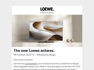 New: The Loewe antares is here.