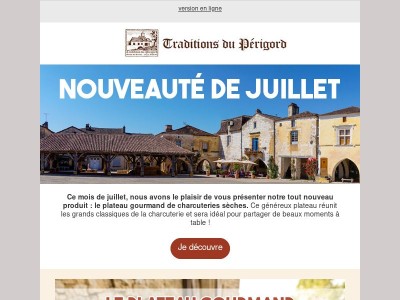 Nouveauté de juillet : le plateau gourmand de charcuteries 😋